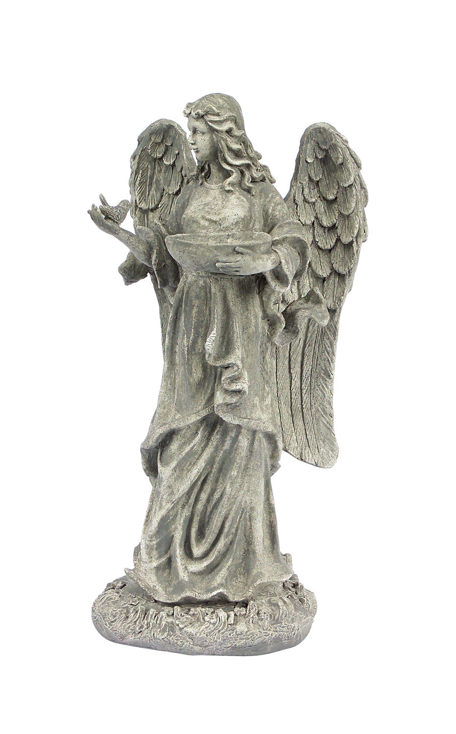 Garden Angel Statue Birdfeeder 23"H