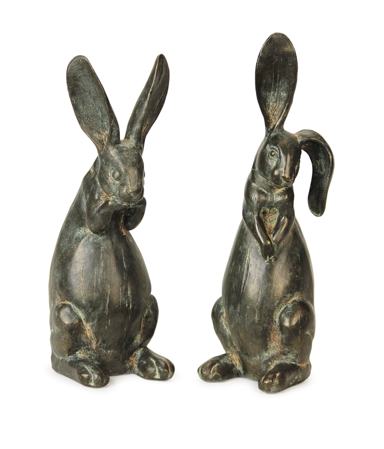 Floppy Ear Rabbit Statues (Set of 2)