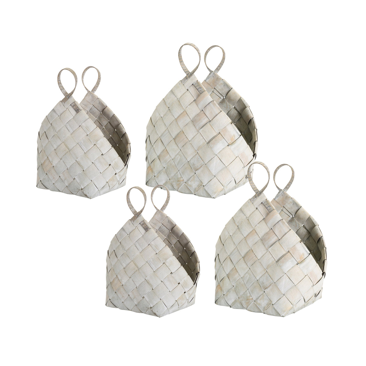 Baskets (Set of 4) 14.5" x 18"H, 18.25" x 21"H Metasequoia