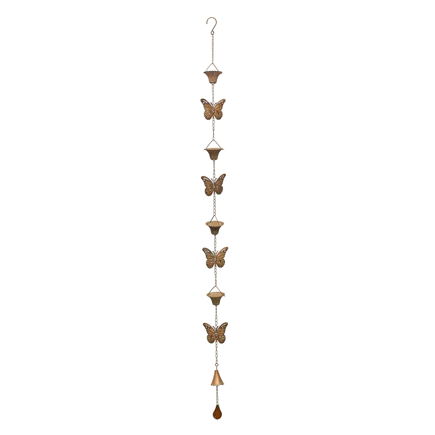 Iron Butterfly Rain Chain 61.5"H