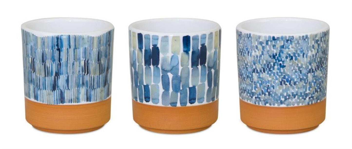 Watercolor Planters (Set of 3)