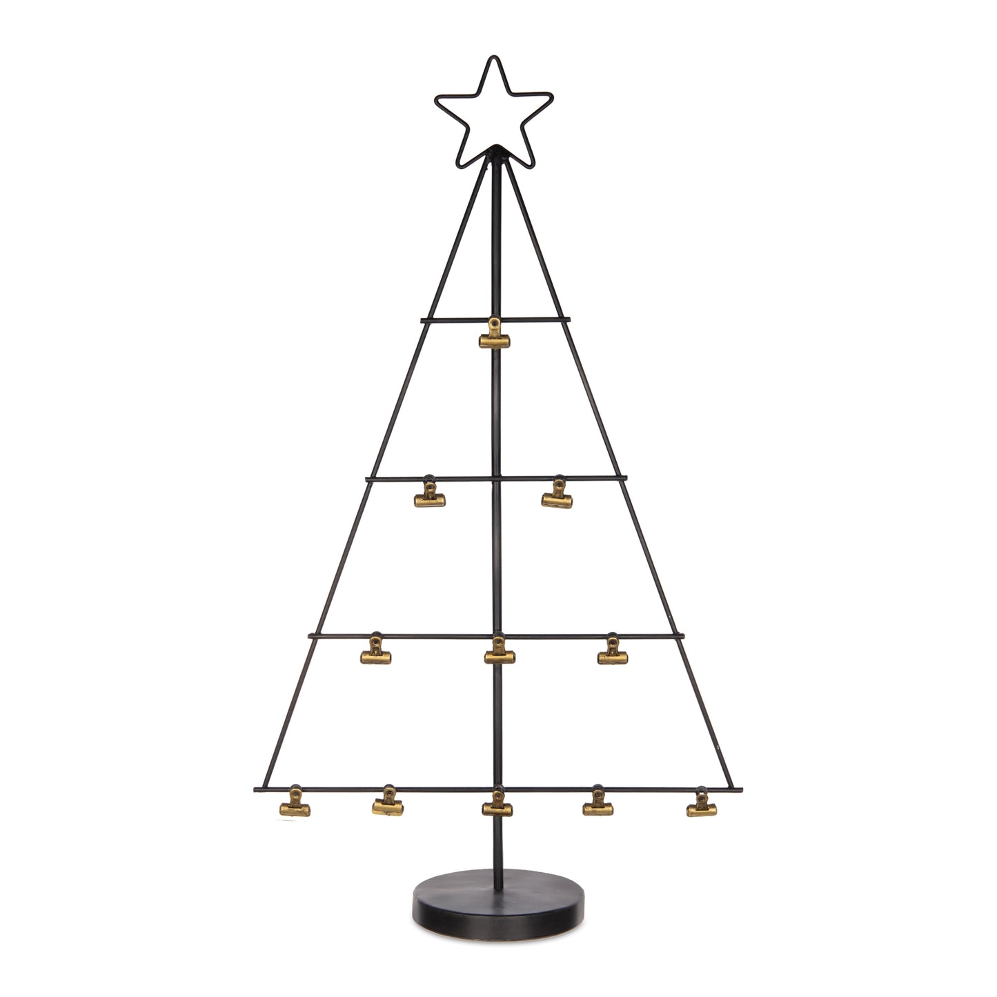 Christmas Tree with Photo or Card Clips Display 28.25"H