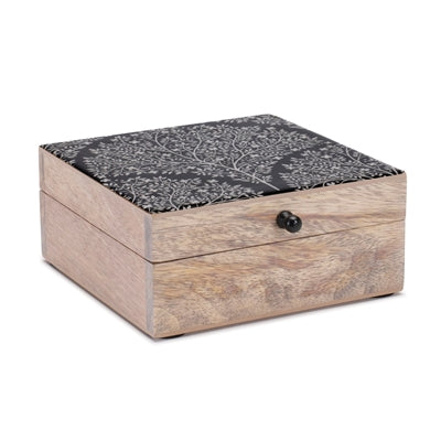 Tree Design Covered Wood Box