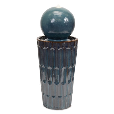 Ceramic Ball Fountain 29”H