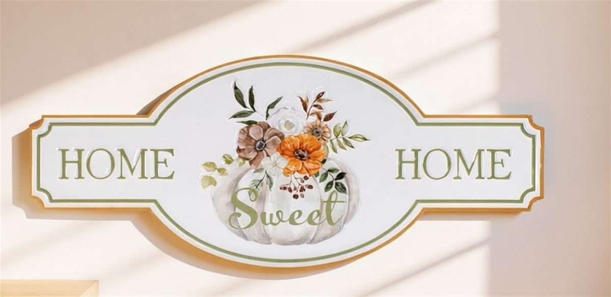Home Sweet Home Sign 21.75"L x 9.5"H Iron