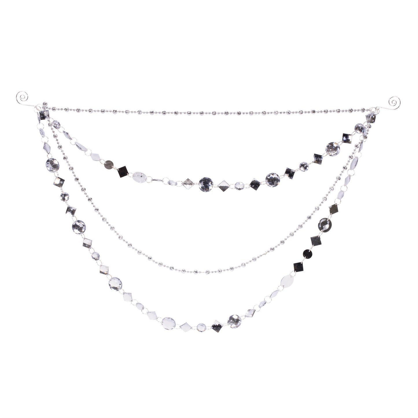 Jewel Bead and Chain Link Garland (Set of 2)