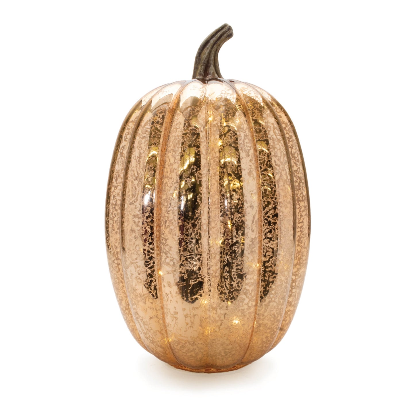 LED Mercury Glass Pumpkin Decor (Set of 2)
