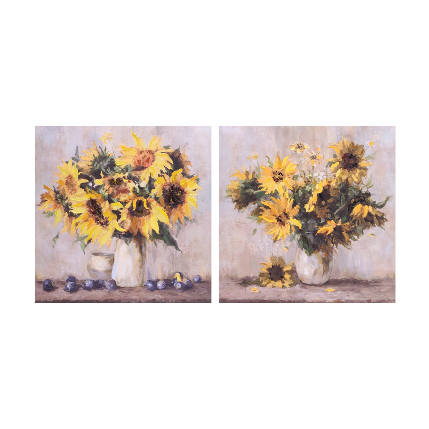 Sunflowers Canvas Wall Art (Set of 2)