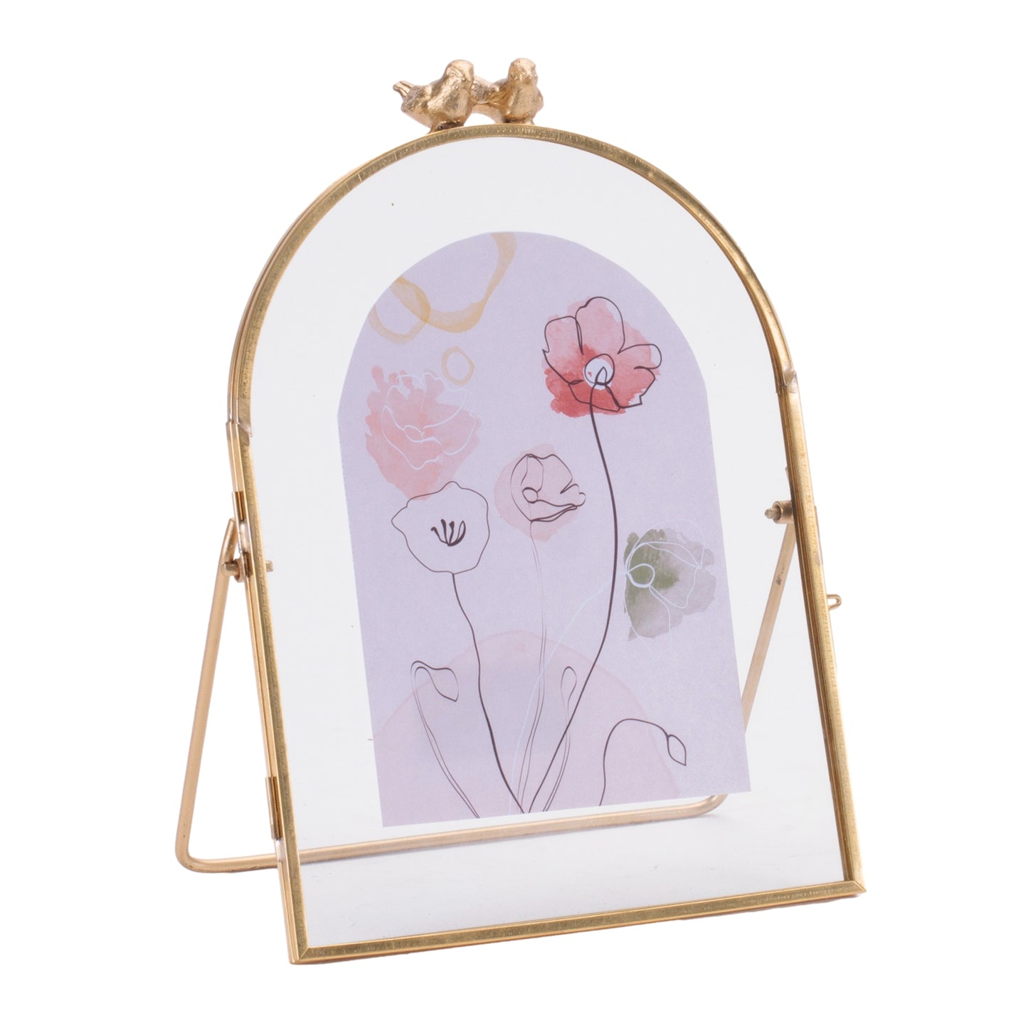 Copper Framed Floral Artwork