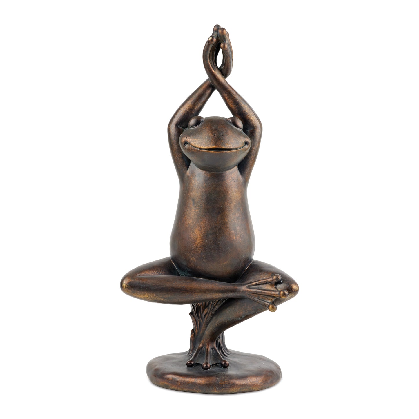 Yoga Frog Garden Statue 25"G