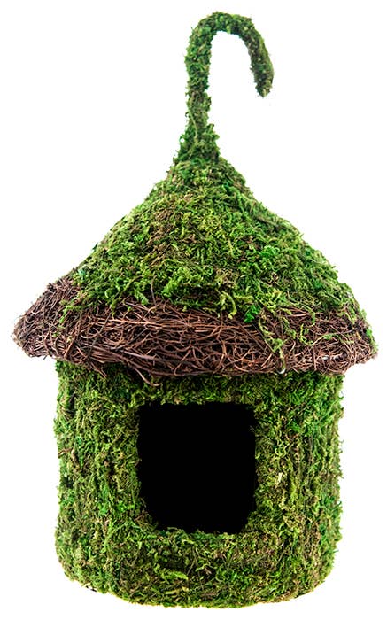 Rimmed Bungalow Deco Birdhouse