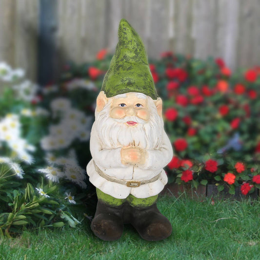 Garden Gnome Statue with Folded Hands