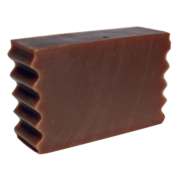 Handcrafted brown Relaxing Goat Soap bar made with natural ingredients and goat milk