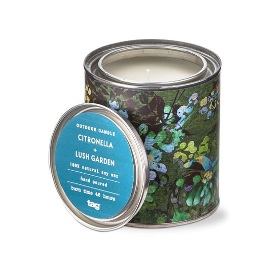 Citronella + Lush Garden Tin Candle
