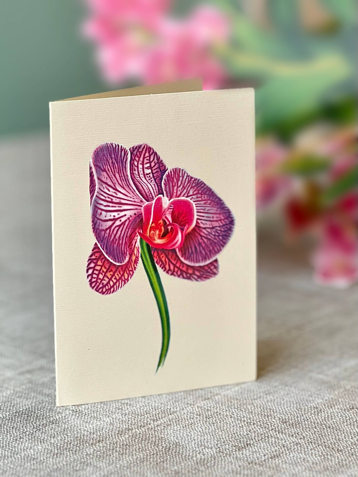 Orchid Oasis Popup Card