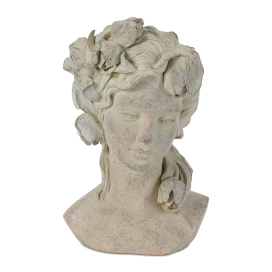 Plantable Goddess Head Figurine 10.5”H