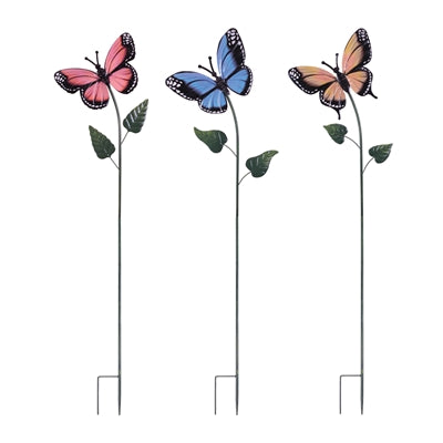 Butterfly Stake (Set of 3) 60”H Iron
