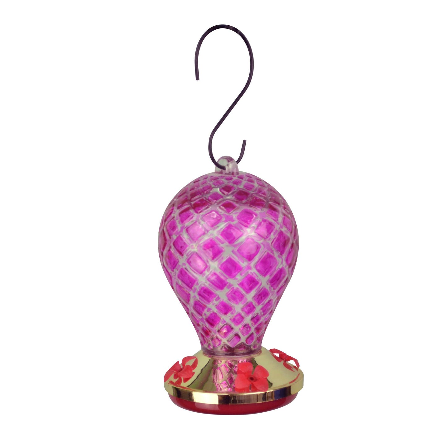 Purple Glass Hummingbird Feeder - 26 oz