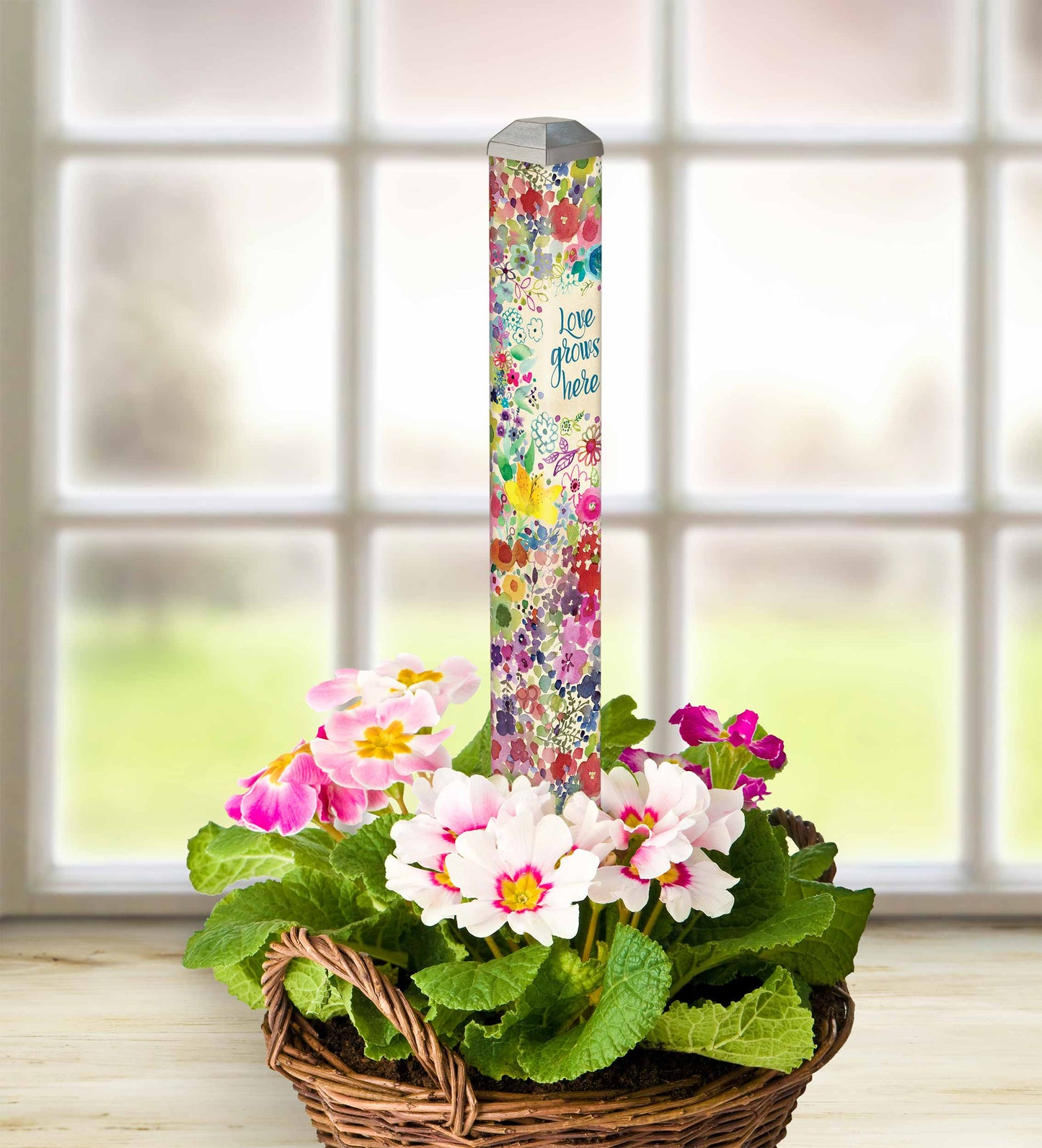 16" Mini Art Pole Full Bloom