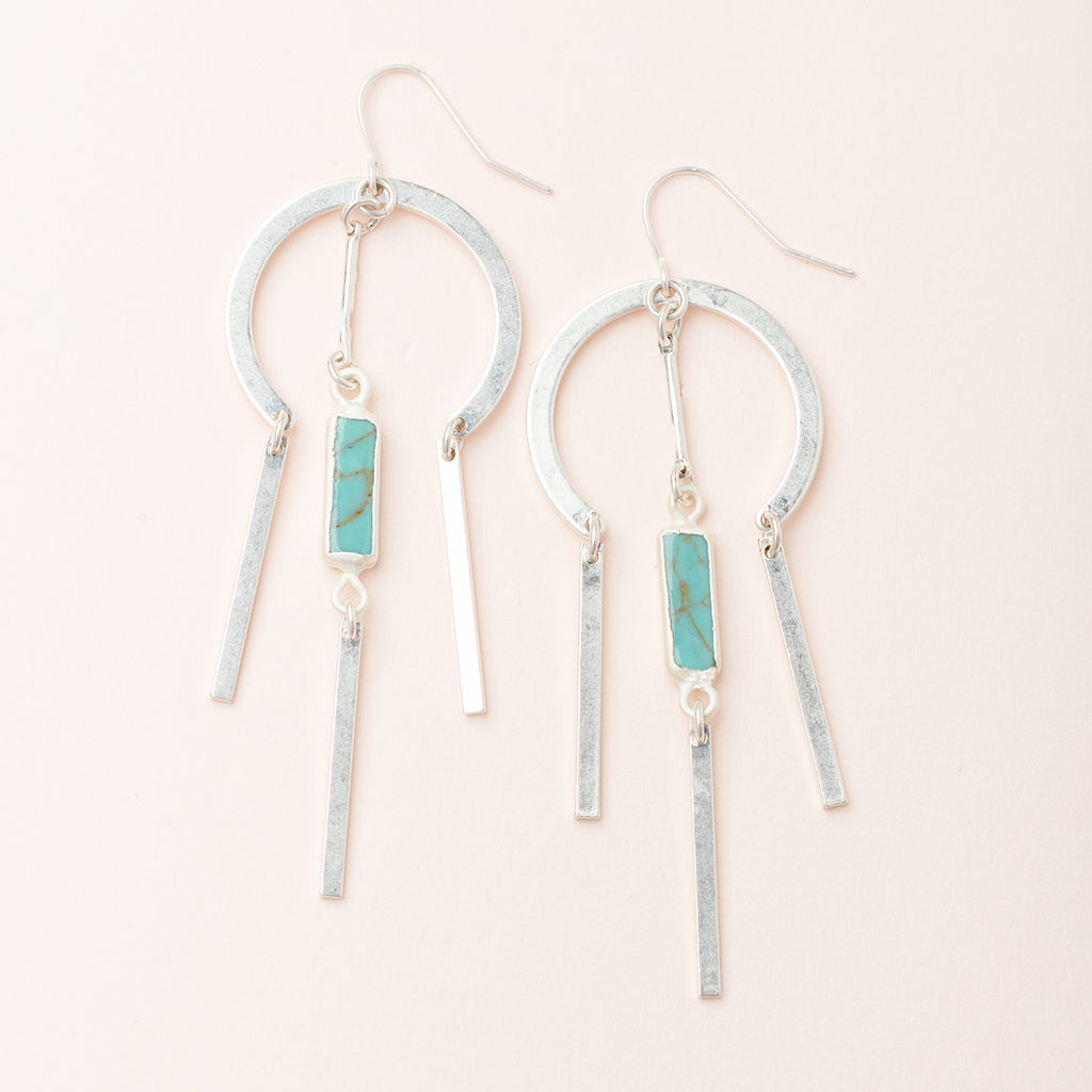 Dream Stone Earring - Turquoise/Silver