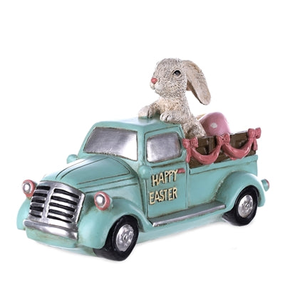 Easter Rabbit in a Car Decor