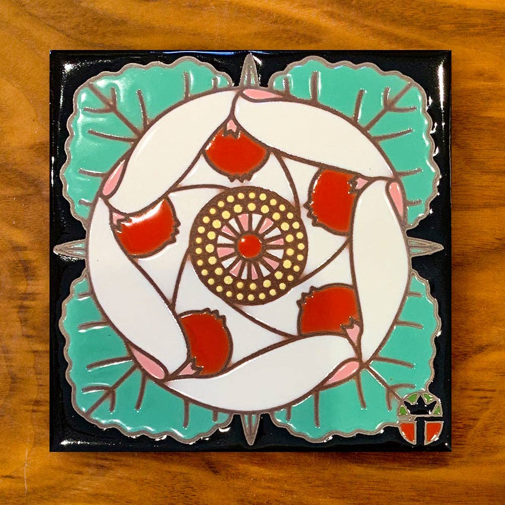 Artist Tile: Desert 5 Spot Floral