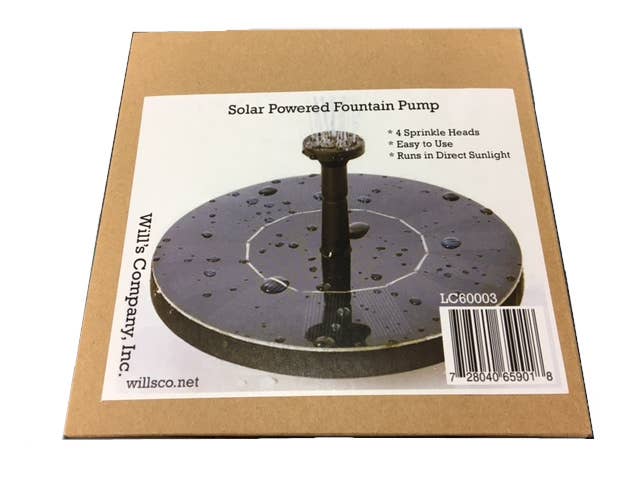 Solar Powered Fountain Disc