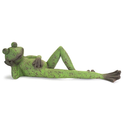 Huge Laying Frog Figurine 38.25"L