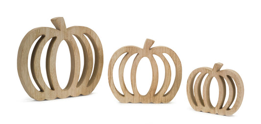 Wood Pumpkin Cut-Out (Set of 6)