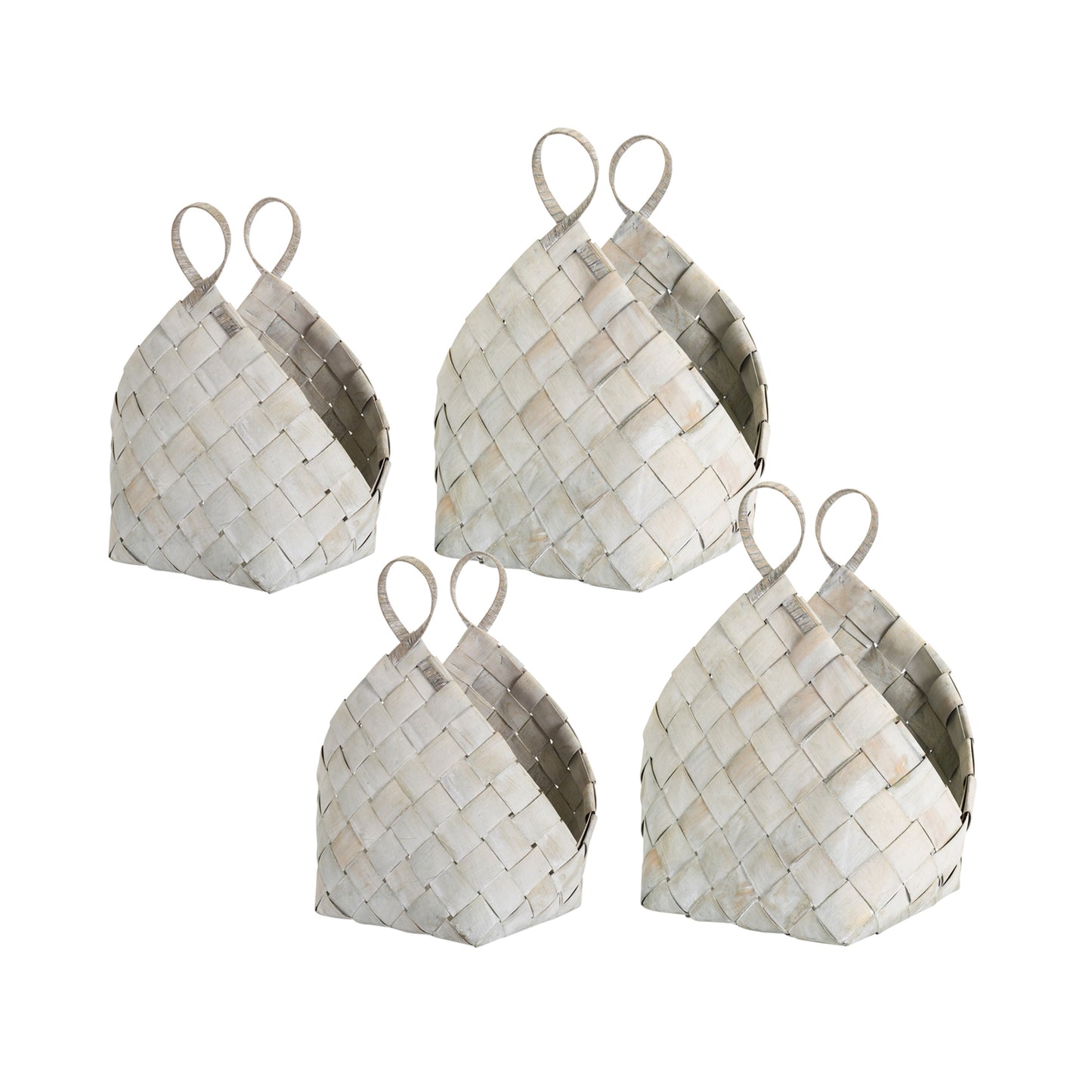 Baskets (Set of 4) 14.5" x 18"H, 18.25" x 21"H Metasequoia