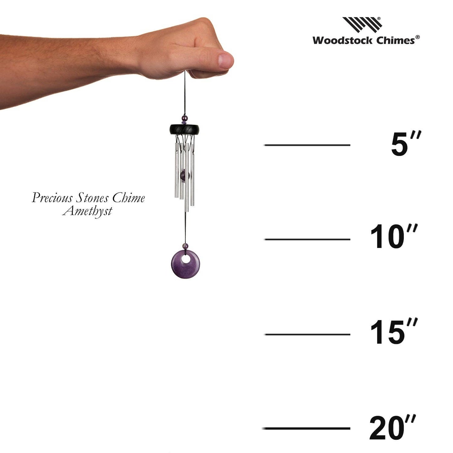 Woodstock Precious Stones Chime™ - Amethyst