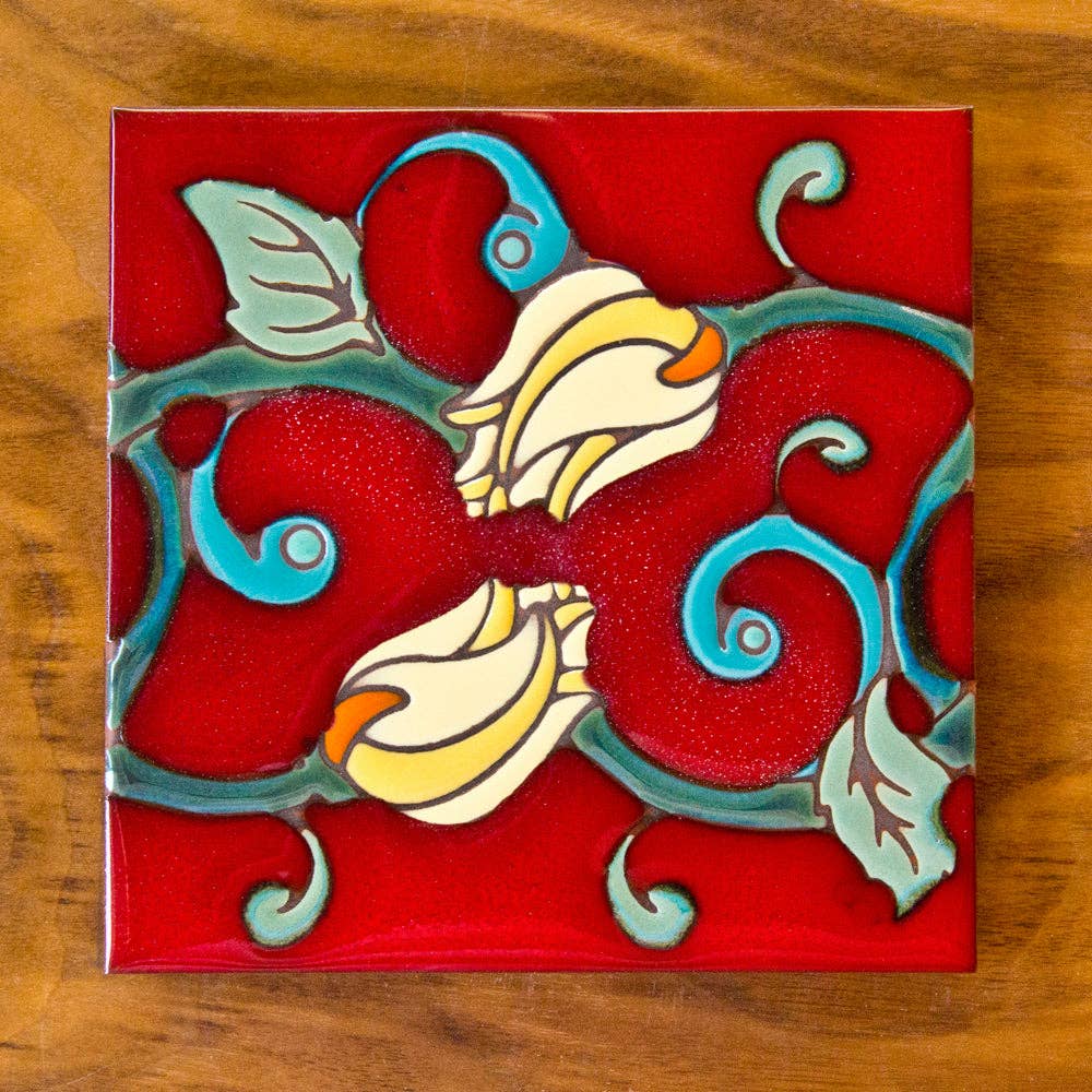 Artist Tile: Nouveau Floral