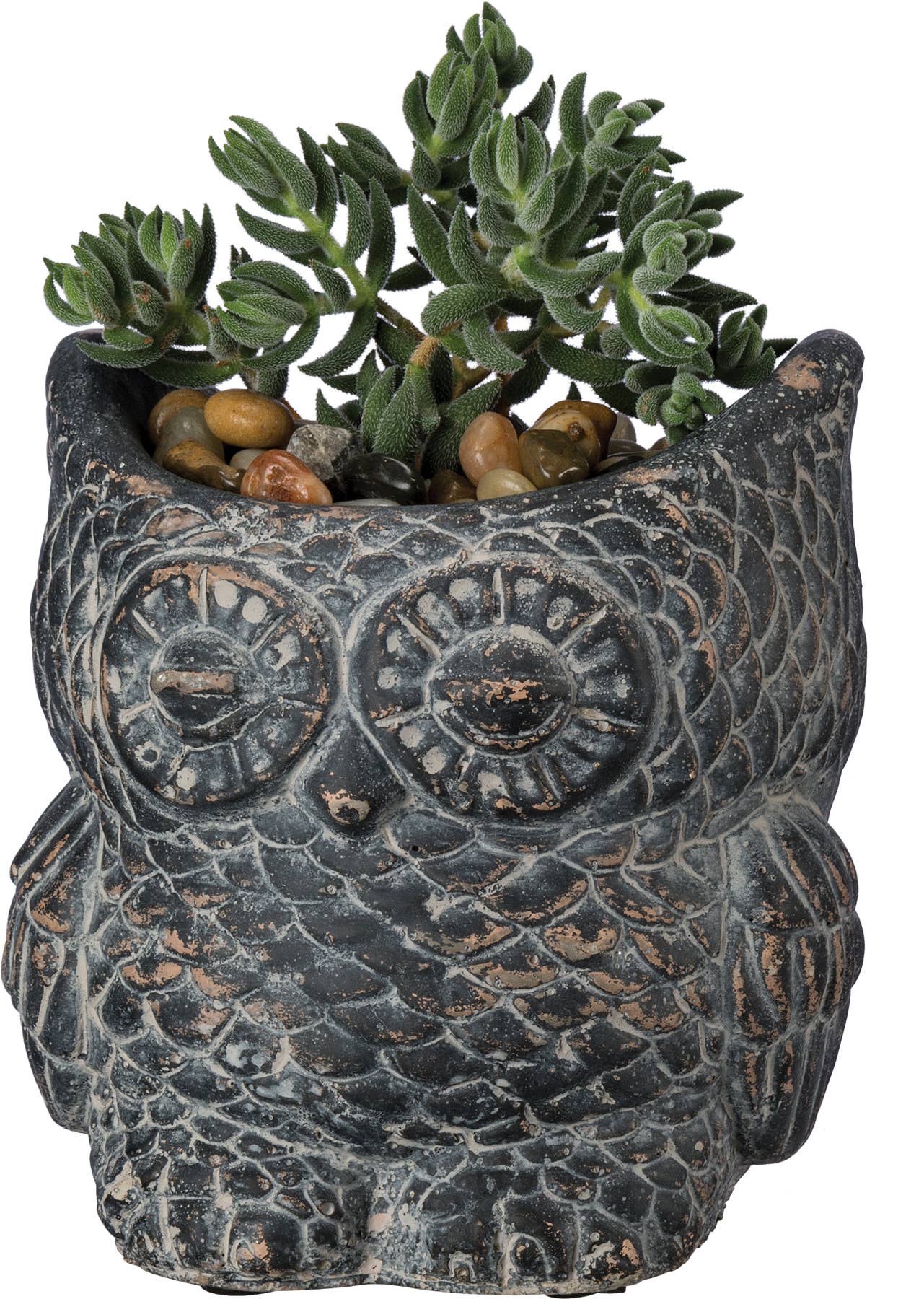 Cement Owl Planter