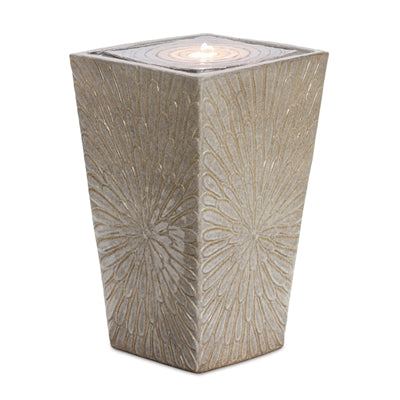 Square Starburst Fountain 13.75"L x 22.25"H w/LED Light