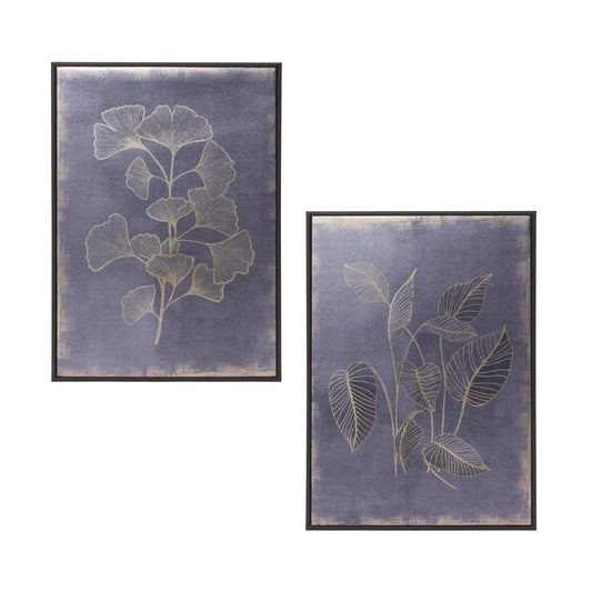 Framed Foliage Botanical Prints (Set of 2)