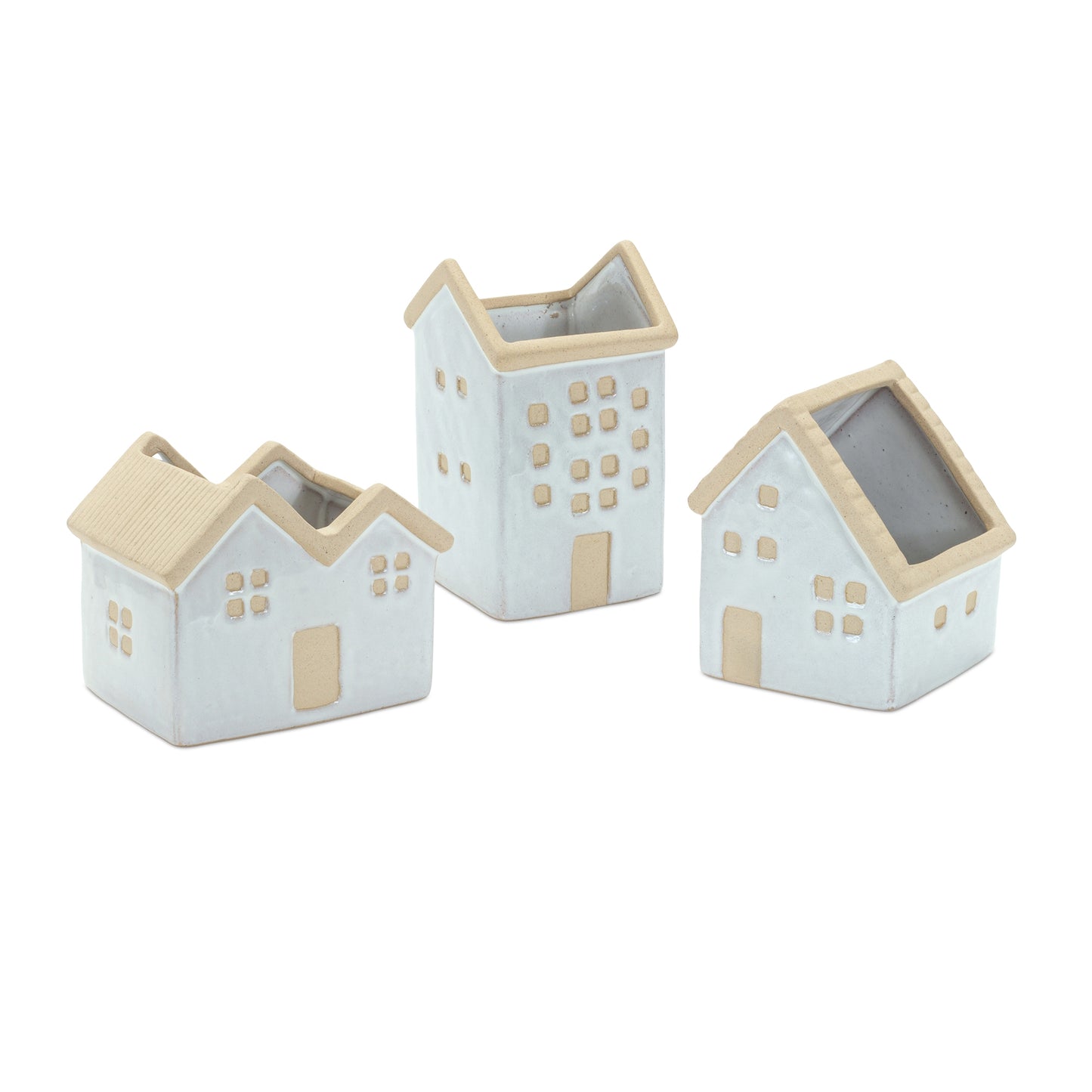 Whimsical House Planters (Set of 3)