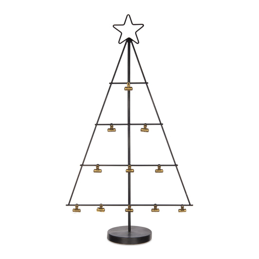 Christmas Tree with Photo or Card Clips Display 28.25"H