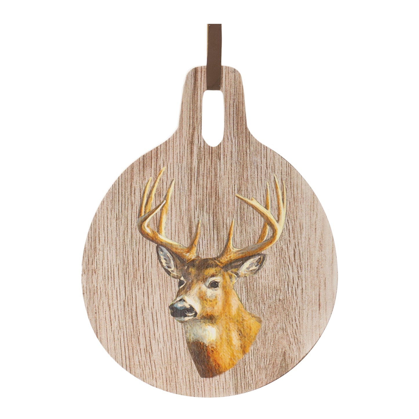 Deer Print Cutting Board Decor 7.75"D