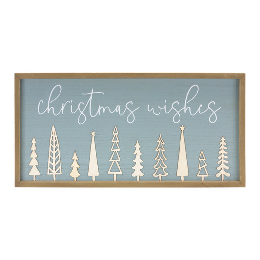 Christmas Wishes Holiday Wall Sign 31.5"L