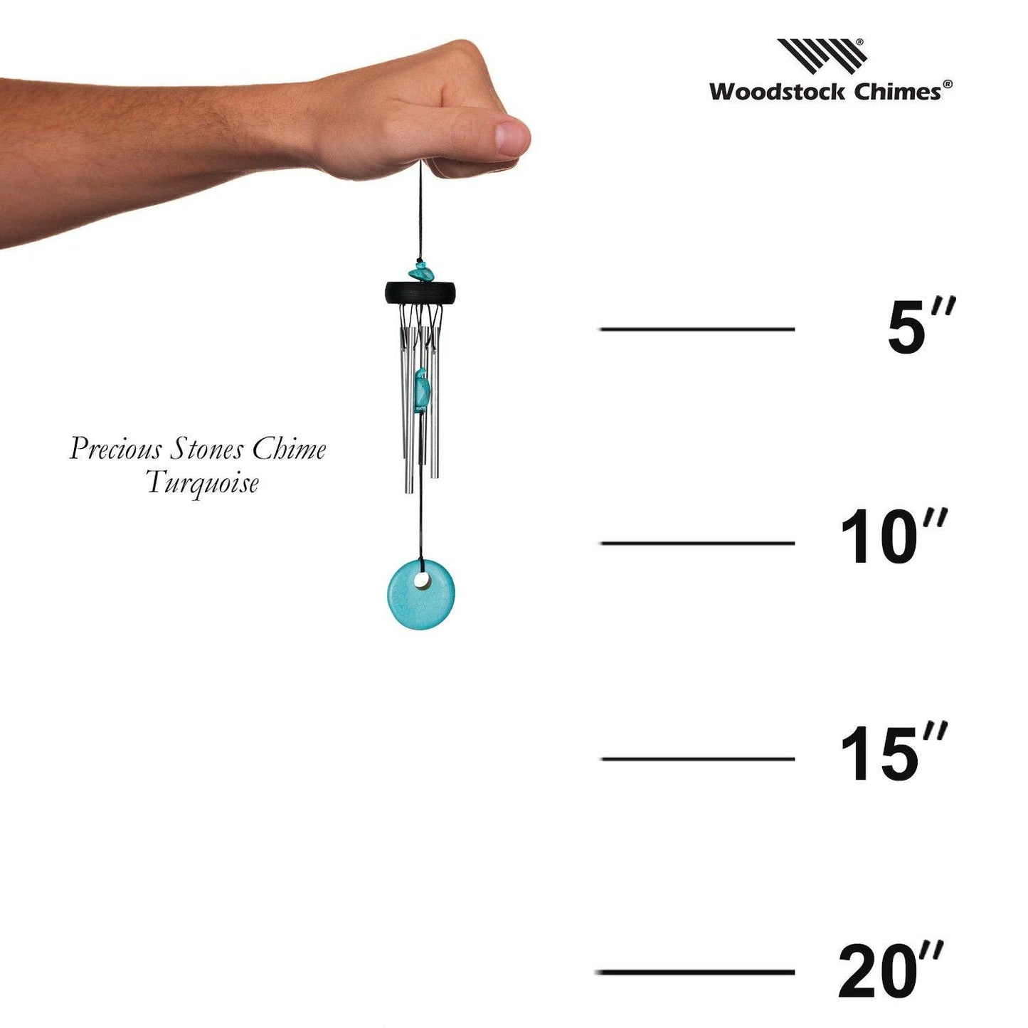 Woodstock Precious Stones Chime™ - Turquoise