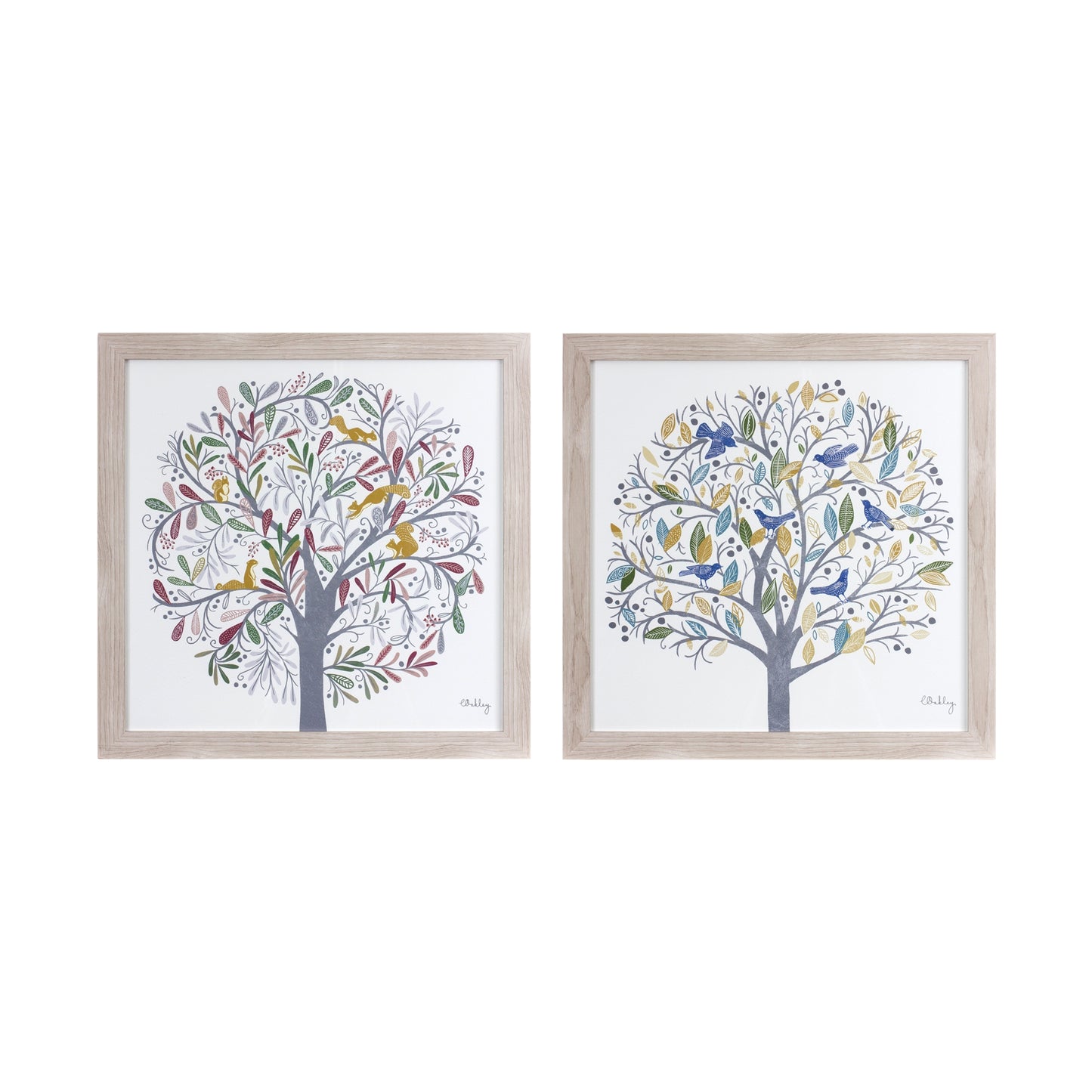 Framed Tree Print (Set of 2)