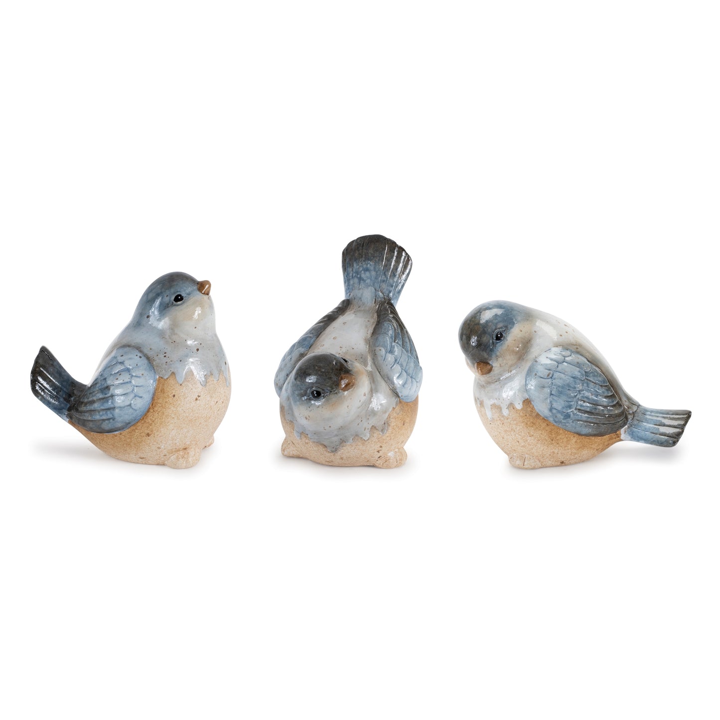 Ceramic Bird Figurines (Set of 3)