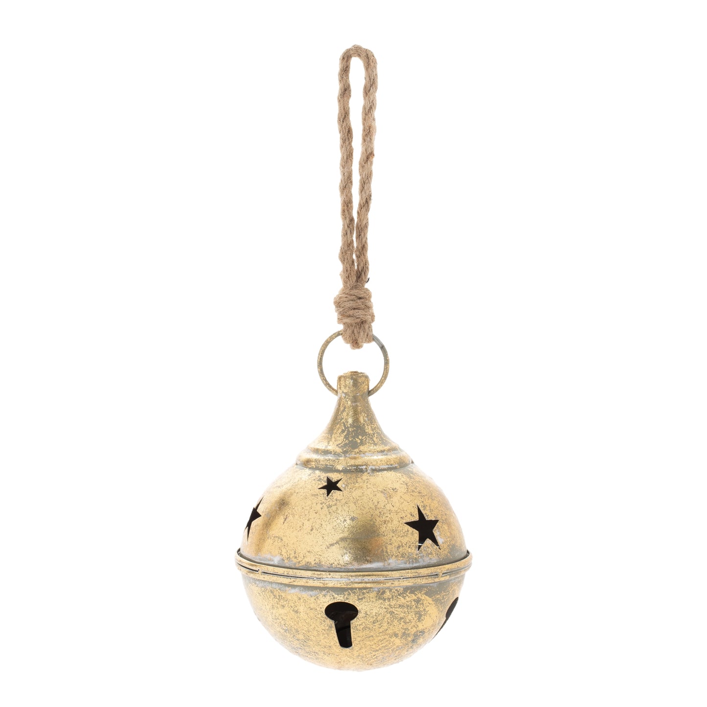 Distressed Metal Bell Ornament (Set of 4)