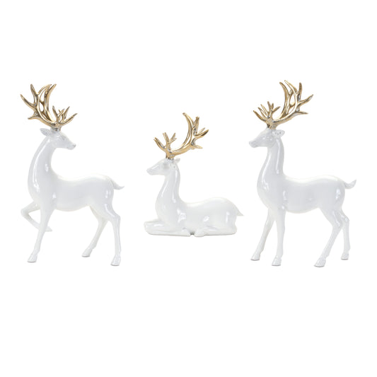 Winter Deer Figurine (Set of 3)