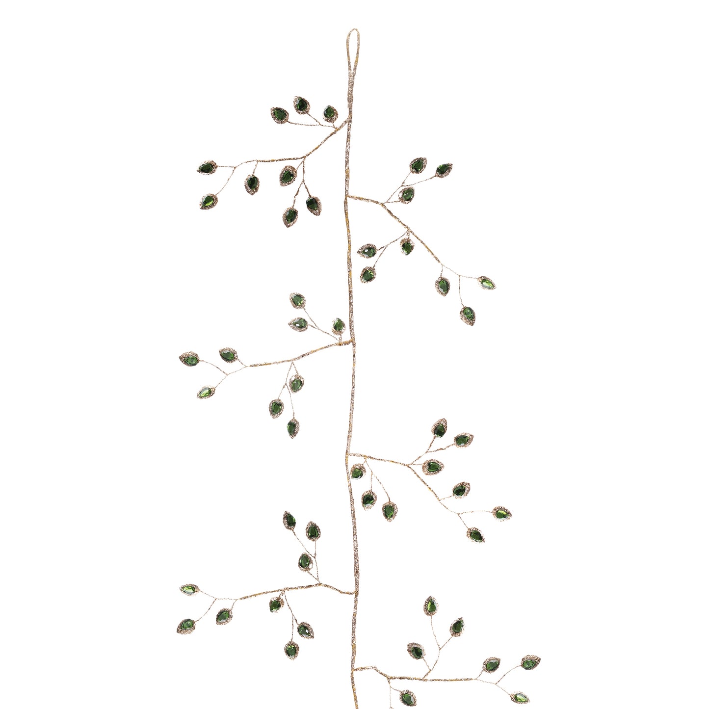 Jeweled Bead Leaf Garland (Set of 2)