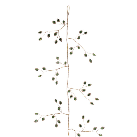 Jeweled Bead Leaf Garland (Set of 2)