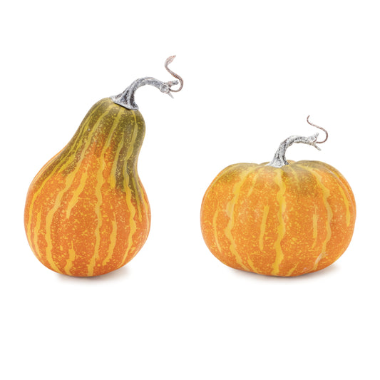 Foam Pumpkin and Gourd Decor (Set of 2)