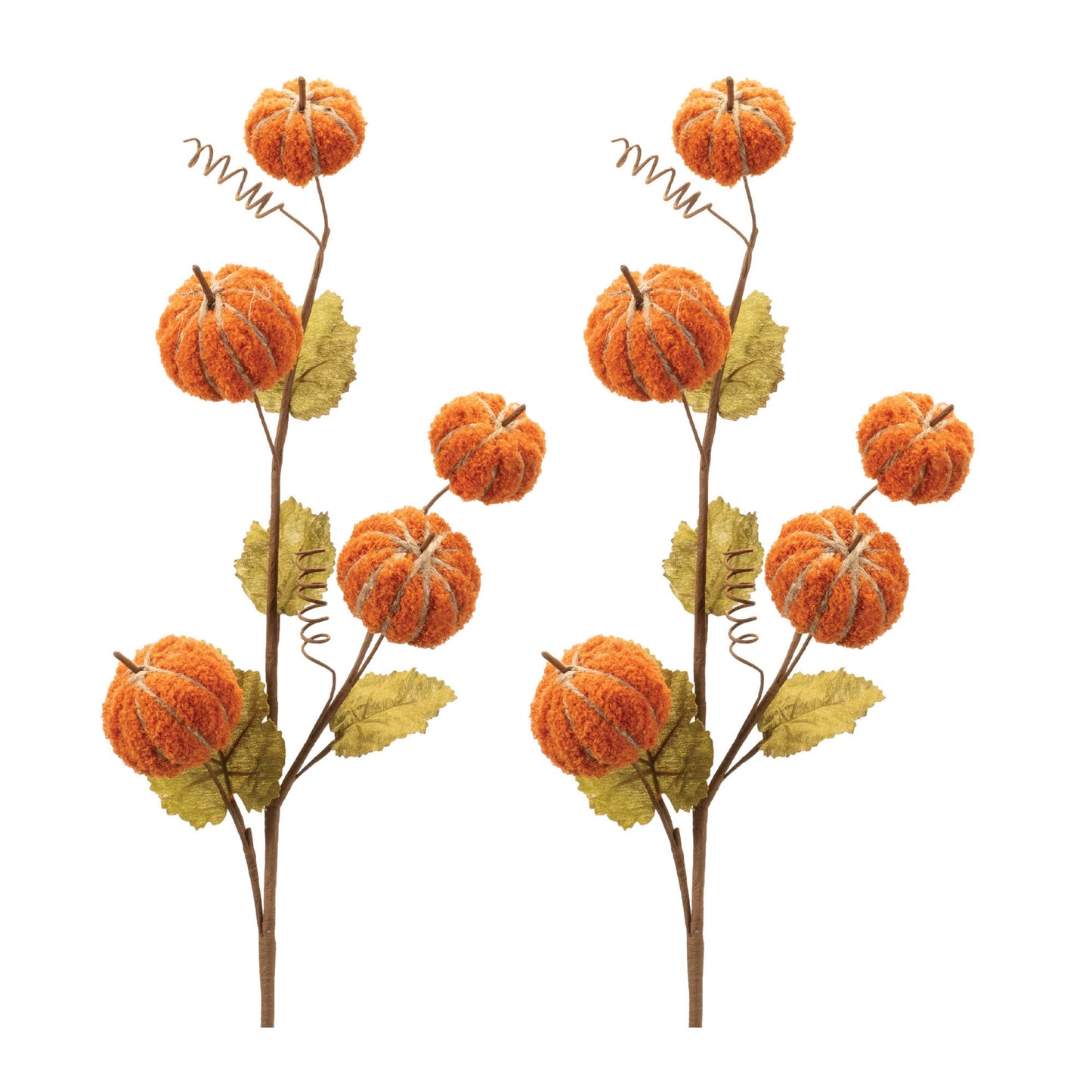 Pumpkin Artificial Spray (Set of 2) 30.5”H
