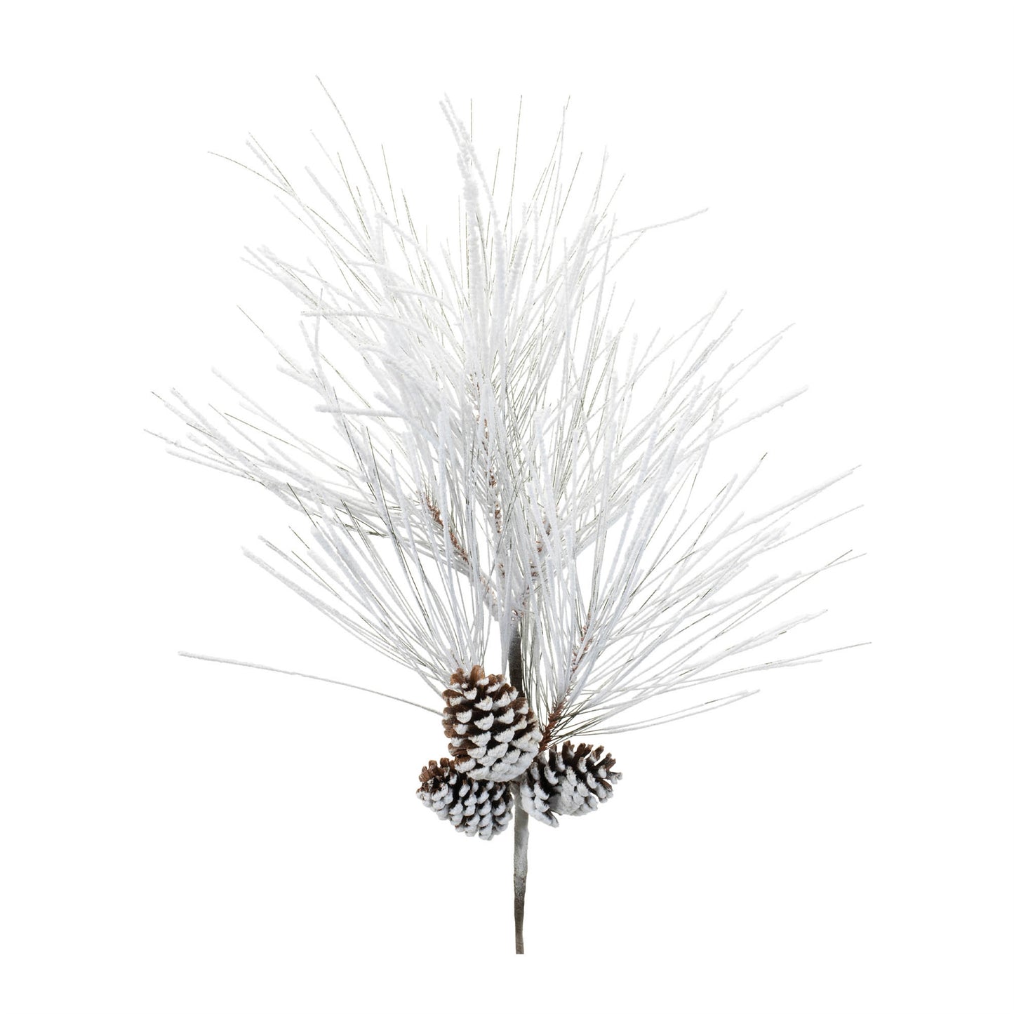 Flocked Long Neddle Pine Spray (Set of 2)