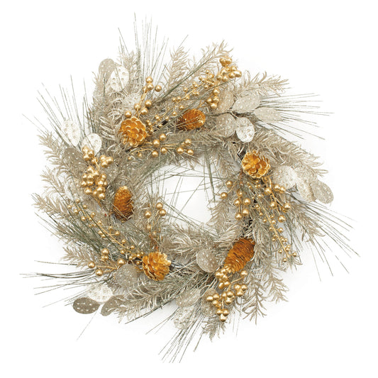 Mixed Pine Eucalyptus Berry Wreath 20"D